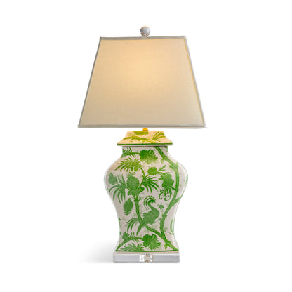 Balinese Peacock Green lamp