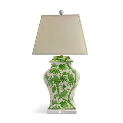 Balinese Peacock Green lamp