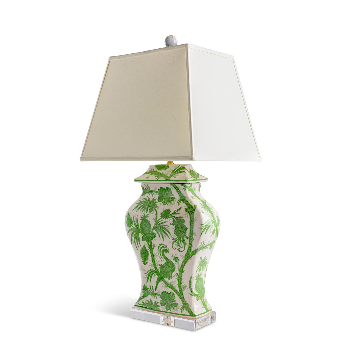 Balinese Peacock Green lamp