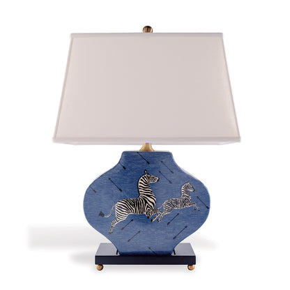 Zebra Blue Lamp