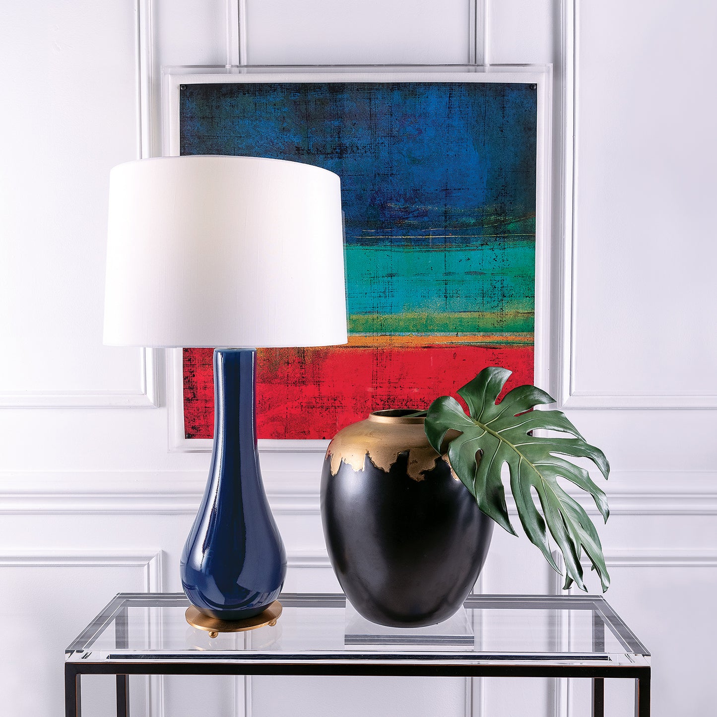 Florence Navy Lamp