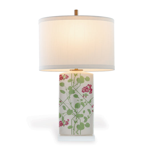 Geranium Trellis Lamp