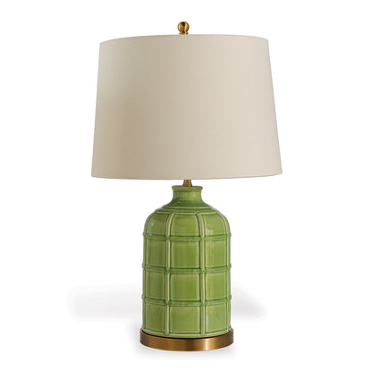 Bamboo Garden Apple Green Lamp