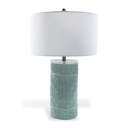 Bamboo Cylinder Celadon Lamp
