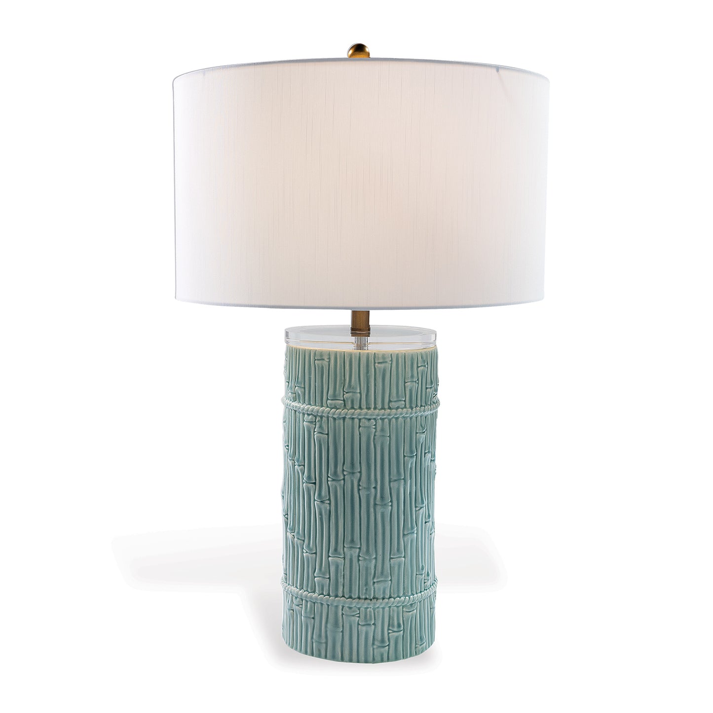 Bamboo Cylinder Celadon Lamp