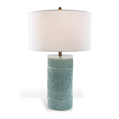 Bamboo Cylinder Celadon Lamp
