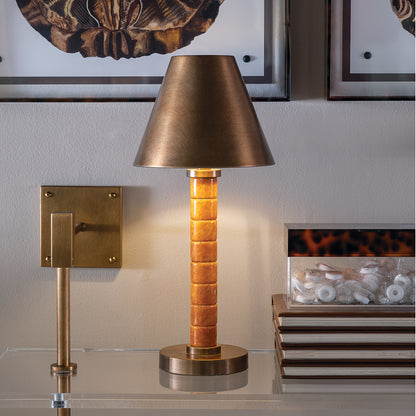 Jade Garden Amber Accent Lamp