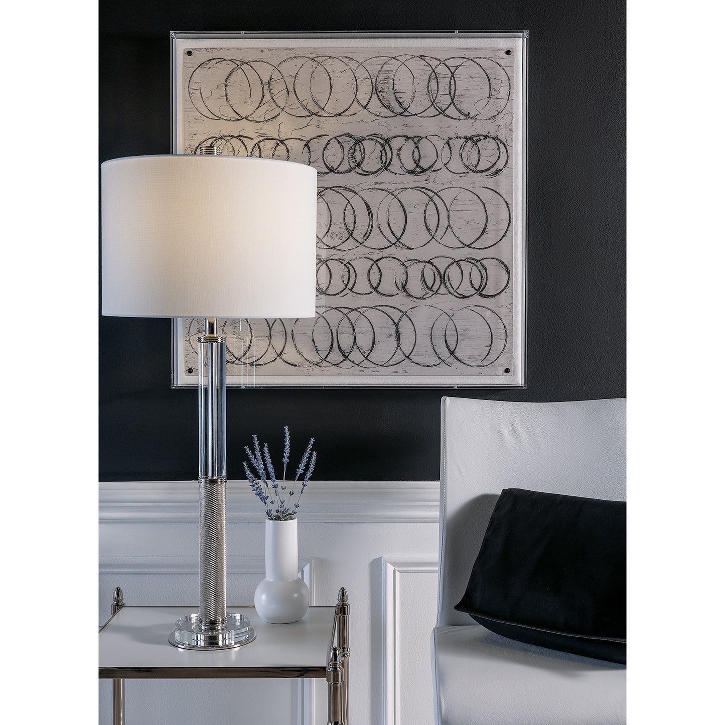 Reynolds Crystal / Nickel Lamp