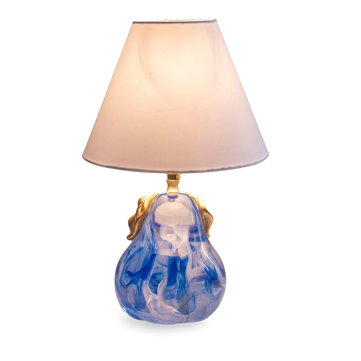 Oceanic Blue Pear Lamp