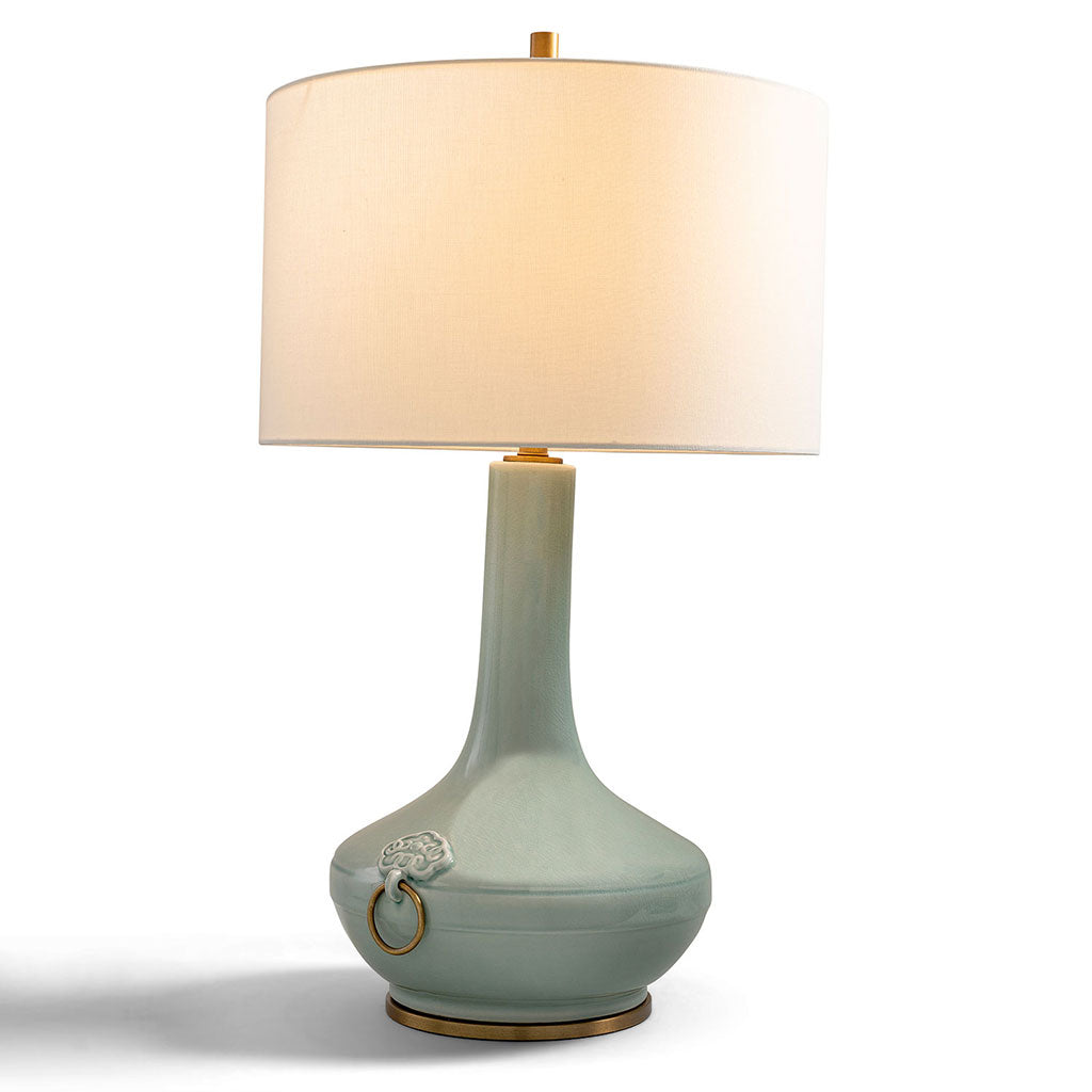 Lotus Celadon Lamp
