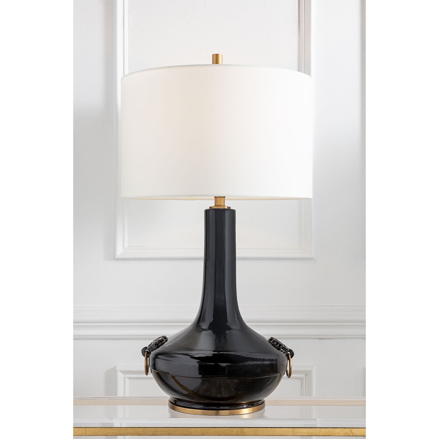 Lotus Black Lamp