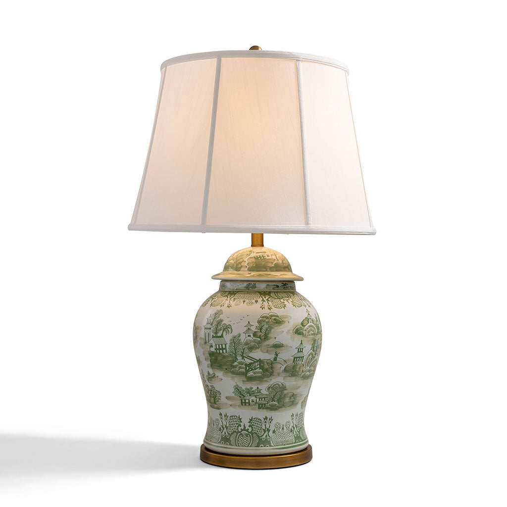 Green Willow Large Lamp