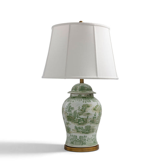 Green Willow Large Lamp