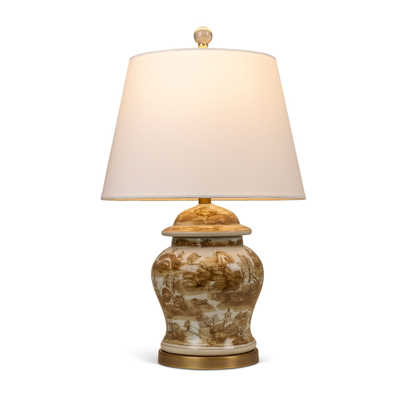 Brown Willow Accent Lamp