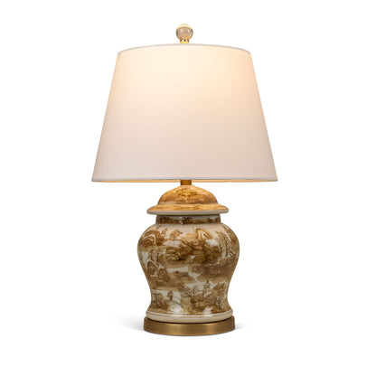 Brown Willow Accent Lamp