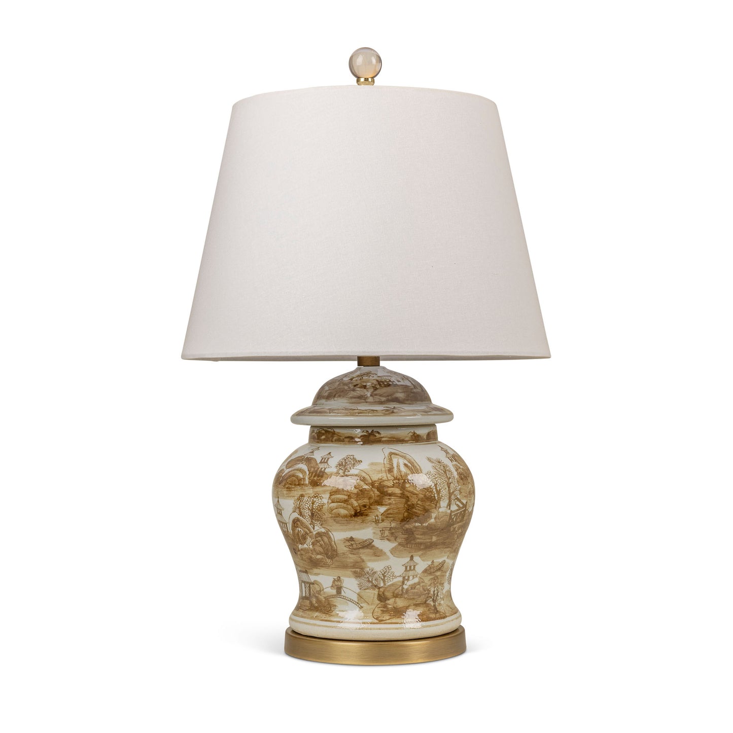Brown Willow Accent Lamp