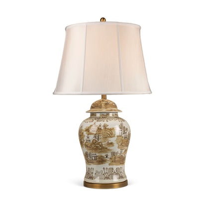 Brown Willow Large Lamp