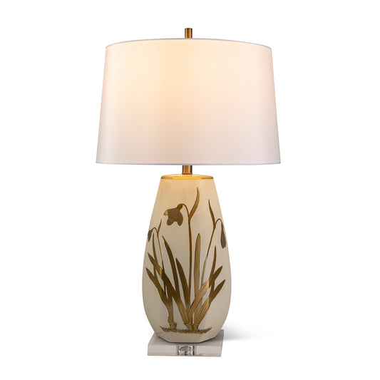 Gilded Iris Lamp