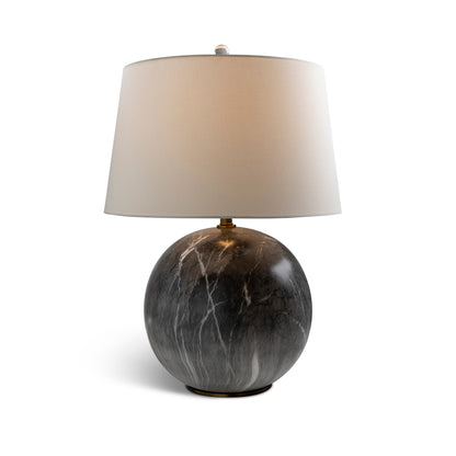 Meridian Gray Lamp 27"H