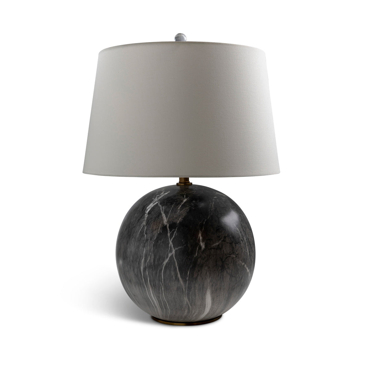 Meridian Gray Lamp 27"H