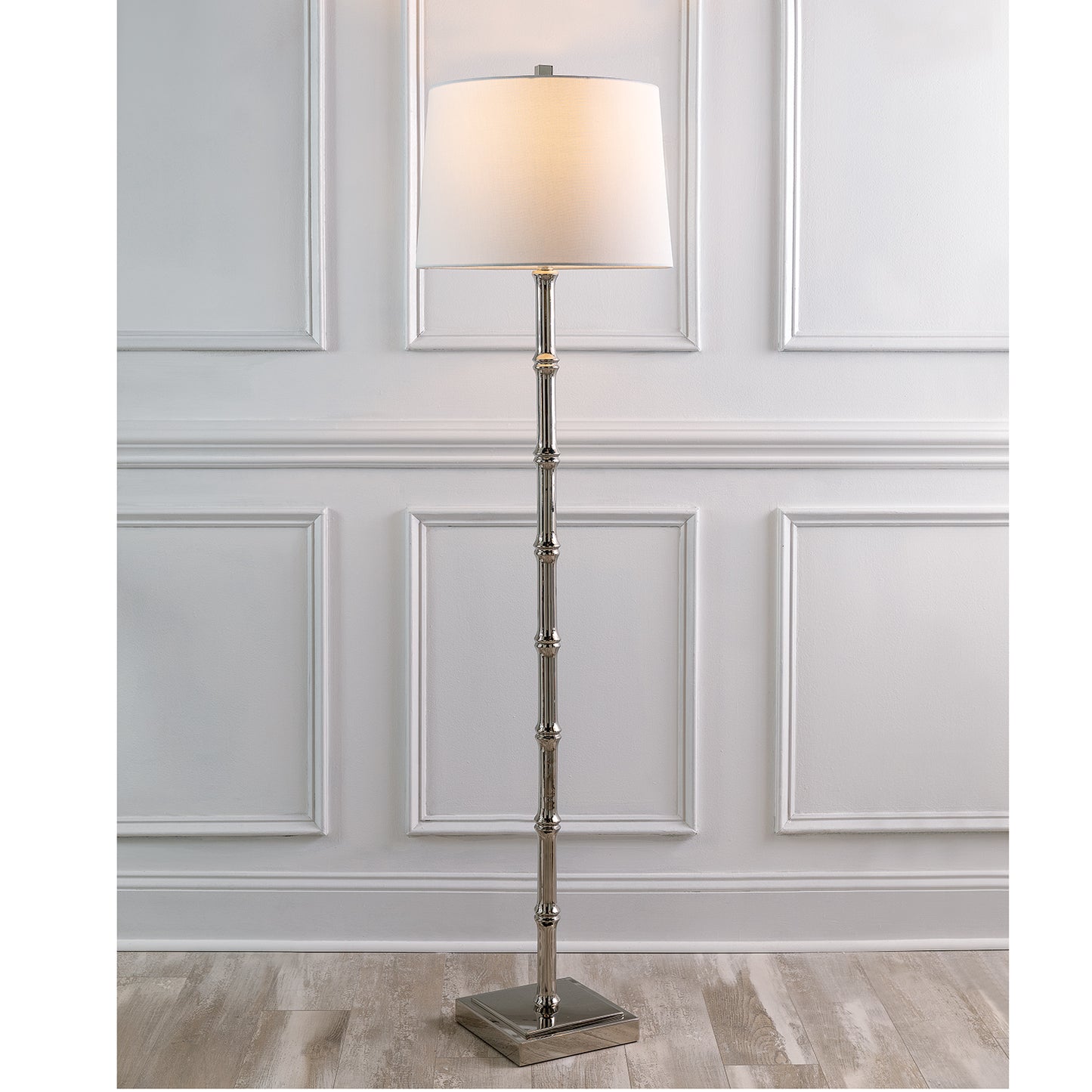 Lauderdale Nickel Floor Lamp
