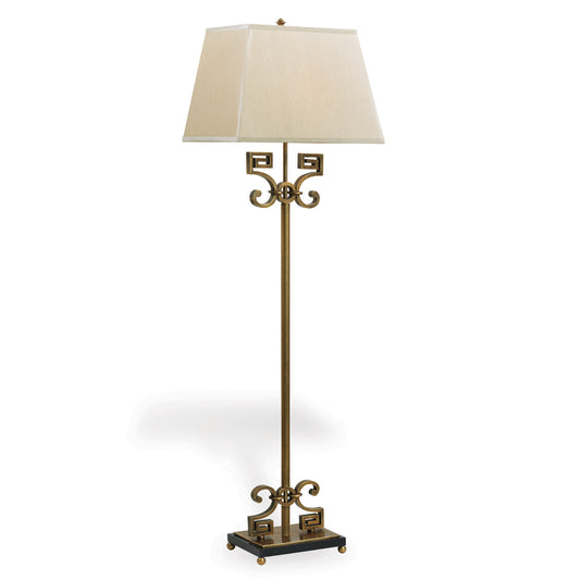 Whitney Floor Lamp Brass 60"H