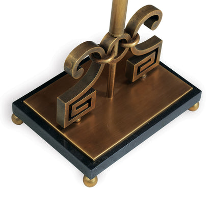 Whitney Floor Lamp Brass 60"H