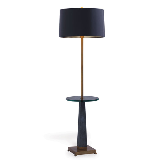 Cairo Gray Floor Lamp with Table
