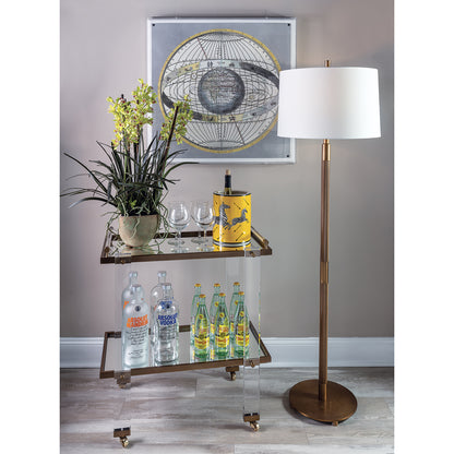 Billy Aged Brass Floor Lamp