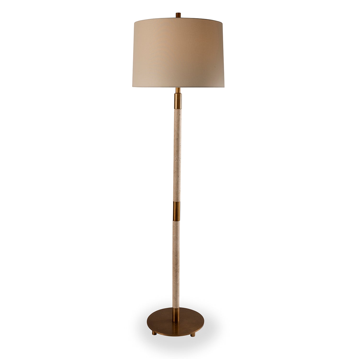 Tivoli Natural / Brass Floor Lamp