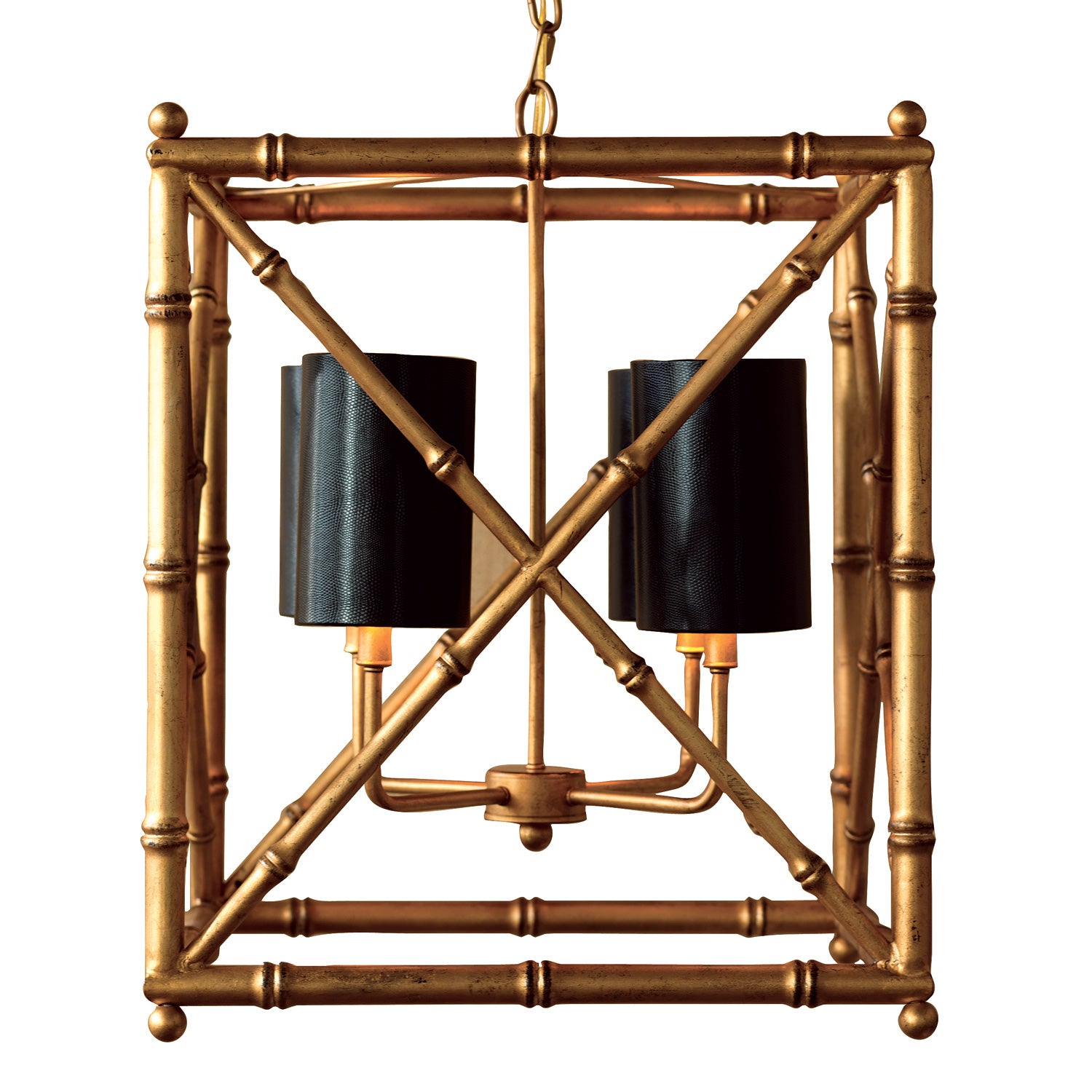 Baldwin Gold Chandelier 24"H