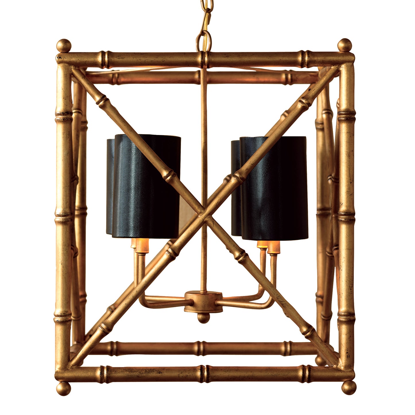 Baldwin Gold Chandelier 24"H