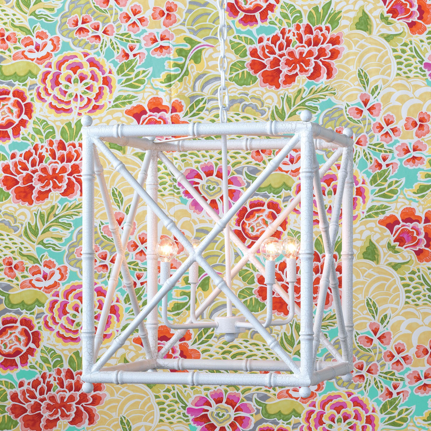 Baldwin Aged White Chandelier