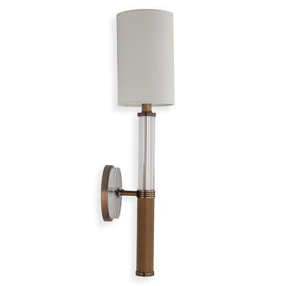 Reynolds Crystal / Brass Sconce