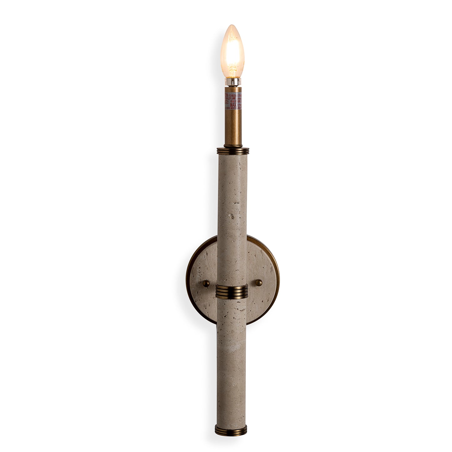 Tivoli Natural / Brass Sconce