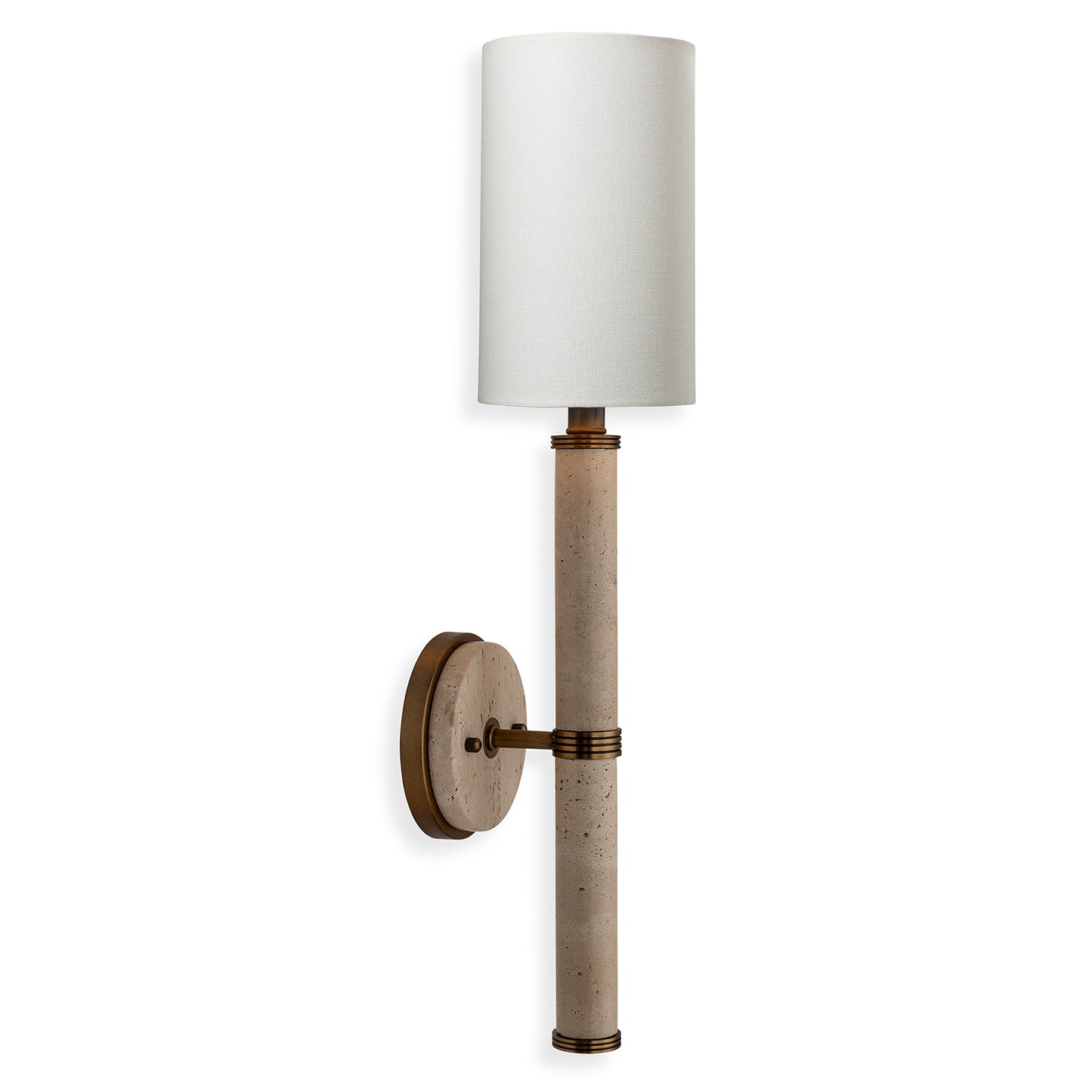 Tivoli Natural / Brass Sconce