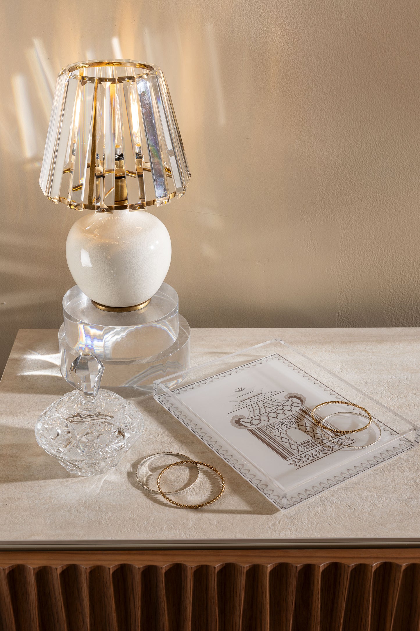 Pagoda Garden Moca Vanity Tray