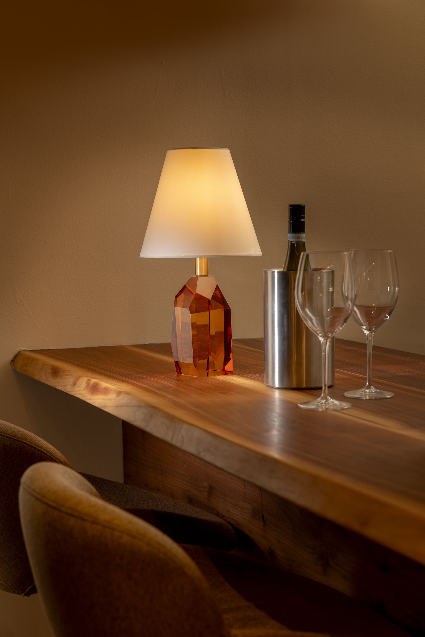 Krypton Amber Crystal Lamp