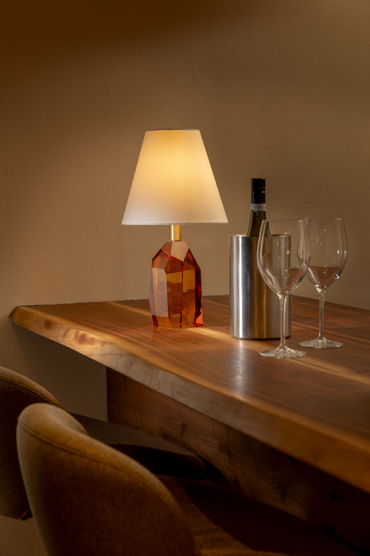 Krypton Amber Crystal Lamp