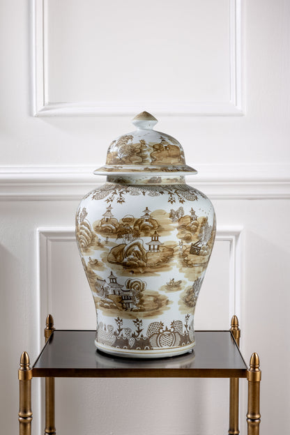 Brown Willow Large Jar