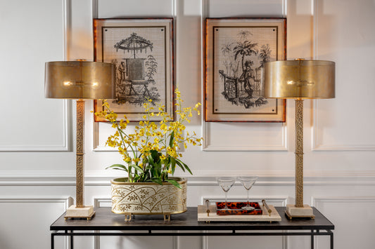 Gilded Arbor Oval Planter