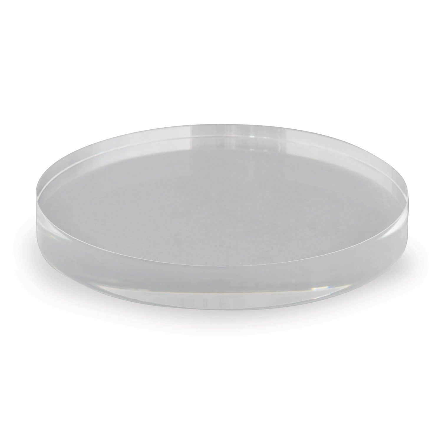 Clear Lucite Round Stand 6"d (set of 2)