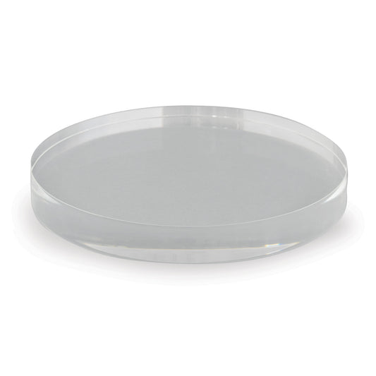 Clear Lucite Round Stand 6"d (set of 2)