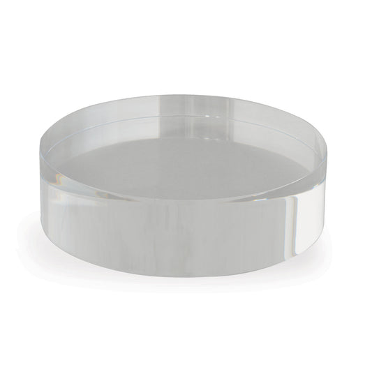 Clear Lucite Round Stand 7"D x 2"H (set of 2)