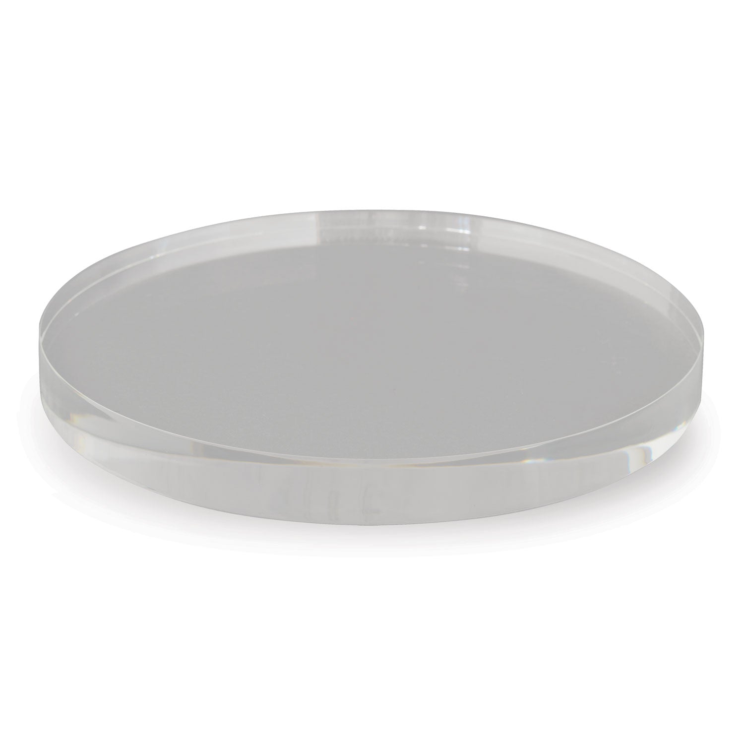 Clear Lucite Round Stand 9"D (set of 2)