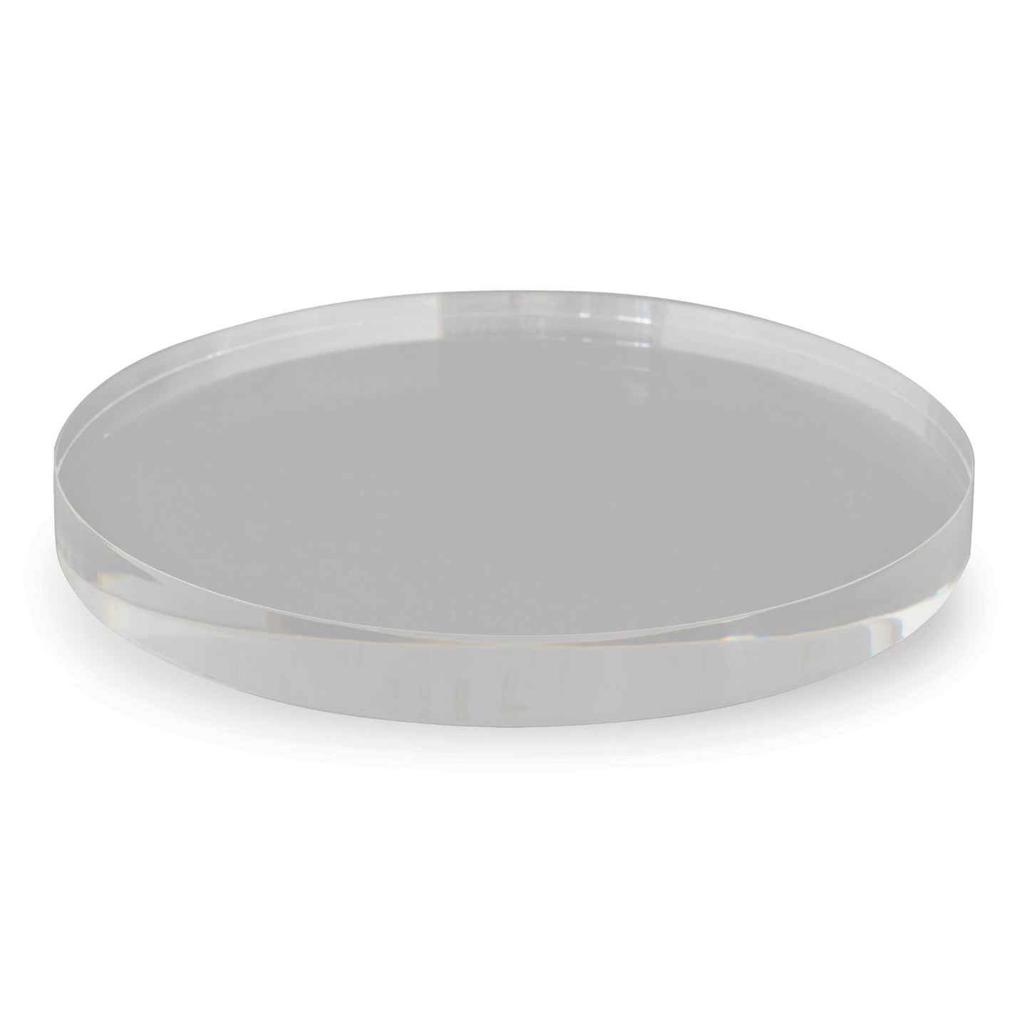Clear Lucite Round Stand 9"D (set of 2)