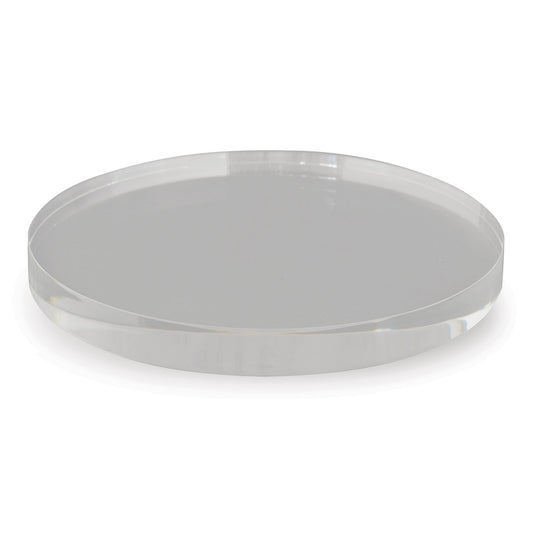 Clear Lucite Round Stand 9"D (set of 2)