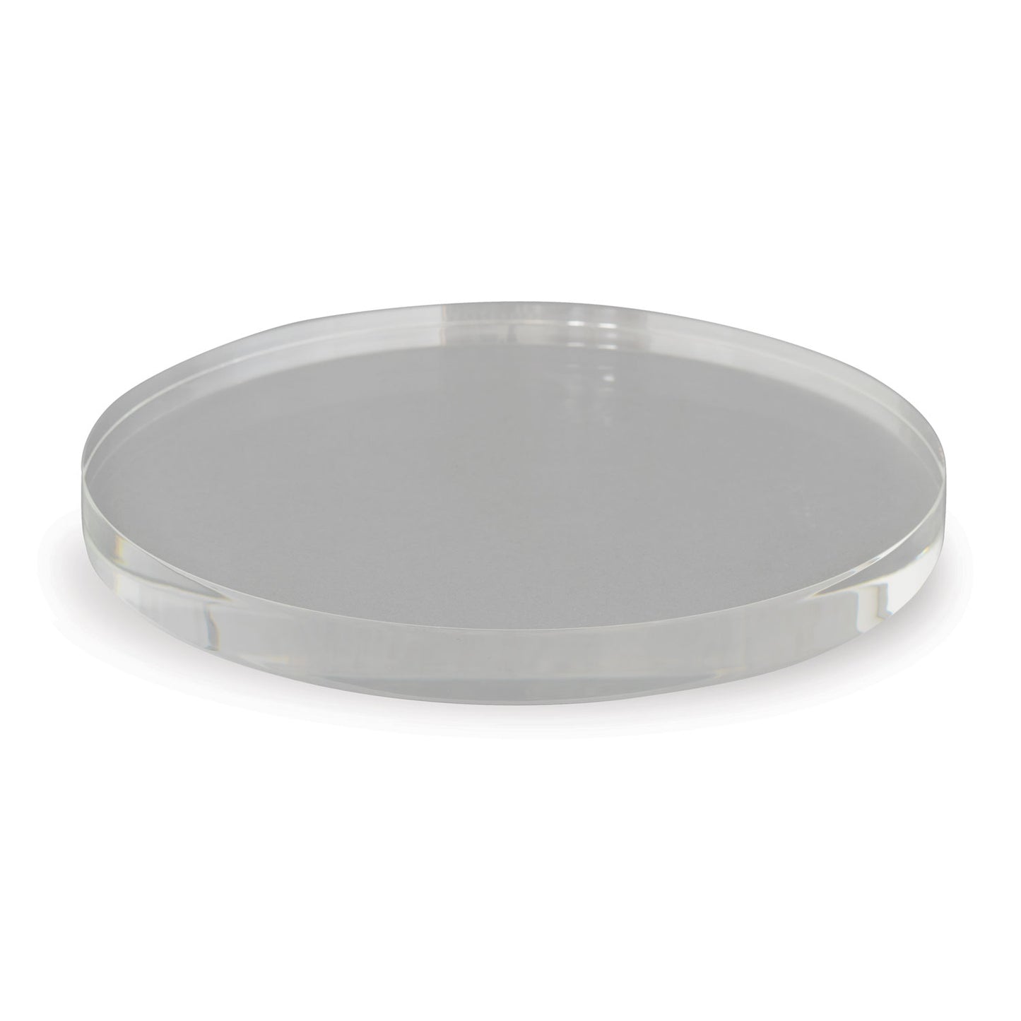 Clear Lucite Round Stand 10"D (set of 2)