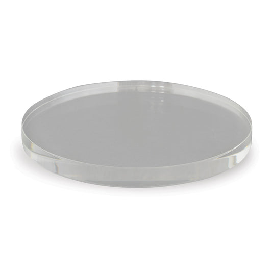Clear Lucite Round Stand 11"D (set of 2)