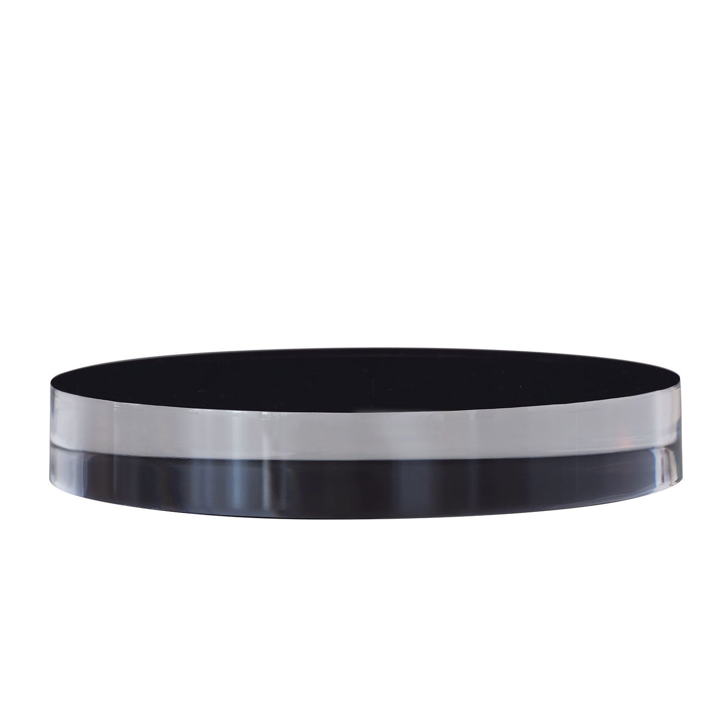 Onyx Lucite Stand--Round 7"D X 1"H (set of 2)
